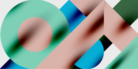 Wall Mural - Vibrant abstract background circles with smooth gradients, creating a dynamic and modern design. Ideal for creative, tech, or contemporary-themed projects