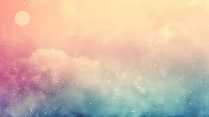 Poster - retro gradient background with soft pastel hues, generative ai