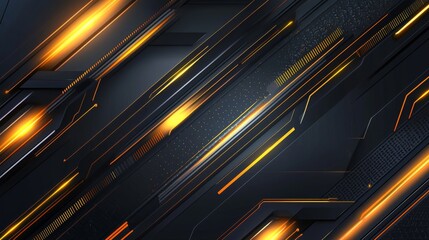 Fototapete - futuristic background featuring glowing technology lines and light effects, embodying a sense of progress and innovation