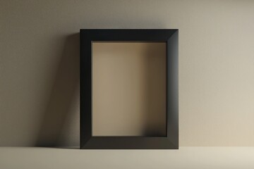 Wall Mural - Refined advertisement designs feature an elegant black 3D frame on a gradient.