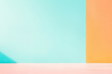 Poster - minimalistic design showcasing vibrant color palettes on clean background with ample copy space
