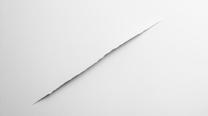 Poster - single diagonal cut slicing through smooth monochromatic surface