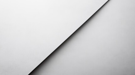 Poster - single diagonal cut slicing through smooth monochromatic surface