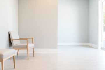 Poster - empty modern therapy office with soft color palette and comfortable seating