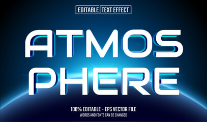 Wall Mural - atmosphere editable text effect