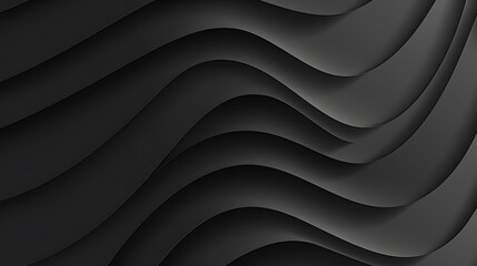 Poster - simple black gradient abstract background for product or text backdrop design, generative ai