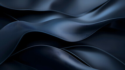 Poster - Sleek black and blue gradient background, generative ai