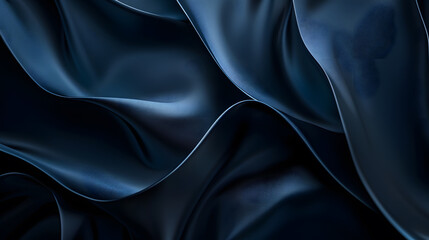 Poster - Sleek black and blue gradient background, generative ai