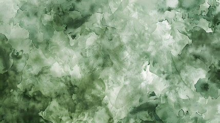 Poster - soft green whatercolor texture background, generative ai