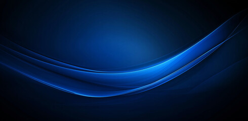 Fototapete - Abstract beautiful motion wave blue background for design. Modern bright digital illustration.