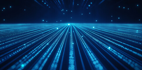 Fototapete - Abstract technology background. Network connection. Artificial intelligence. Science background. Big data digital background. 4k rendering.
