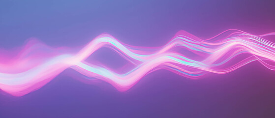 Poster - Dynamic abstract background with streaks of light reacting to sound and creating visual effects