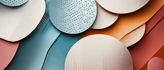 Poster - Exploration of abstract geometric shapes in dynamic modern design