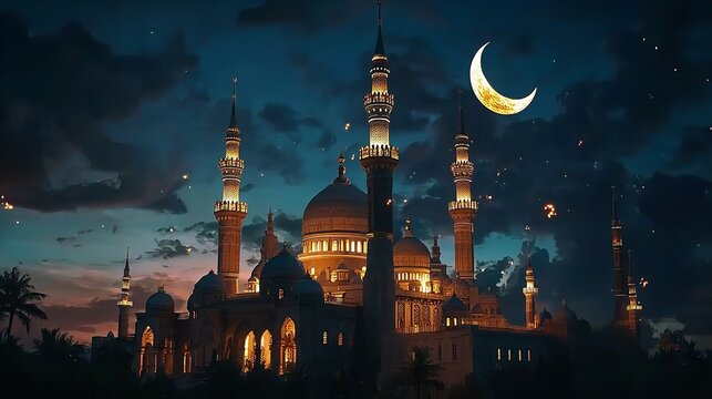 mosque latern islamic eid al adha happy eid adha greeting card wallpaper background blessed sacrifice deast ramdahan and eid islamic cebelration