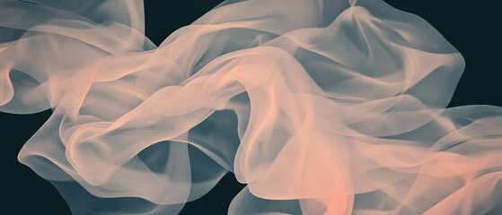 Poster - 3D smoke creates captivating abstract typographic compositions and letters