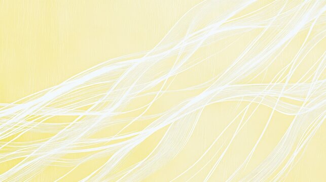 Minimalist design of white lines on a light yellow surface, showcasing clean and elegant abstract patterns