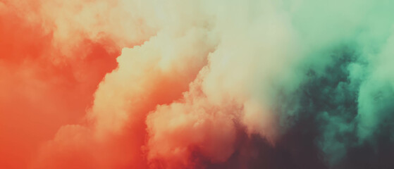 Poster - Dreamy gradient background with subtle cloud texture creating an ethereal atmosphere
