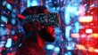 © William - VR Simulation: Man in the Colorful Artificial City