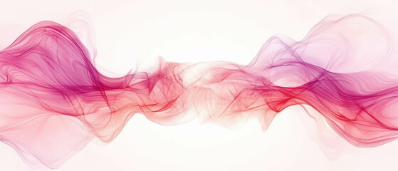 Poster - Digital waves create abstract shapes with vibrant colors in artistic banner design