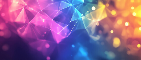 Poster - vivid holographic background showcasing shifting colors and light reflections