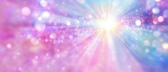 Poster - Iridescent holographic patterns create a vibrant modern abstract background
