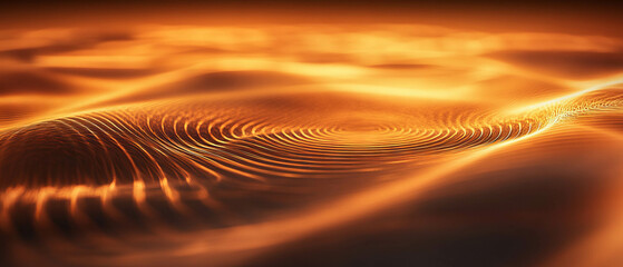 Poster - Ripples of light symbolize renewable energy and sustainable technology innovation