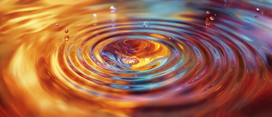 Poster - Ripples of light and matter illustrating the dynamics of quantum physics