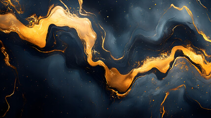 Luxury marble gold black texture background. Natural