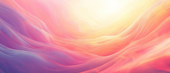 Poster - Slow-moving digital waves create a calming and peaceful abstract background design