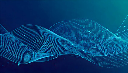 Poster - abstract blue background