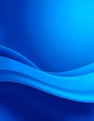 Poster - Abastract Modern Blue Waves Background. Blue curves and the waves of the sea range from soft to dark vector background flat design style. Ai Generated