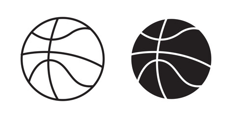 Poster - Basketball icons pack for ui designs