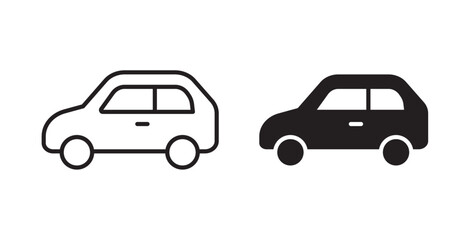 Poster - Car icons pack for ui designs