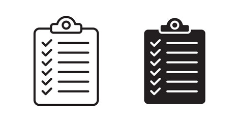 Poster - Clipboard icons pack for ui designs