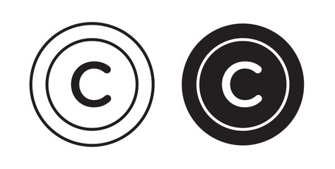 Poster - Copyright icons pack for ui designs