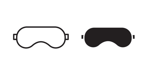 Poster - Eye mask icons pack for ui designs