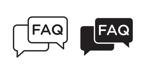 Poster - FAQ icons pack for ui designs