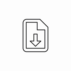 Aufkleber - download file document icon vector sign