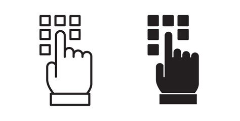 Poster - Keypad icons pack for ui designs