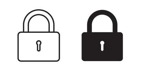 Poster - Lock icons pack for ui designs