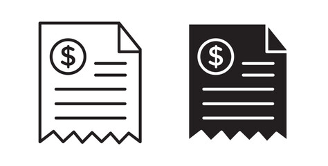 Poster - Payment receipt icons pack for ui designs