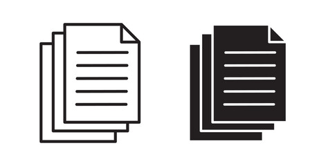 Poster - papers icons pack for ui designs