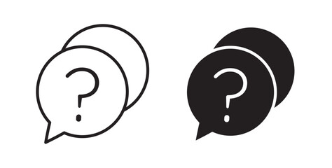 Poster - Question mark icons pack for ui designs