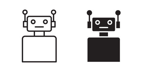 Poster - Robot icons pack for ui designs