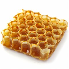 Poster - close up of honeycomb dripping with fresh honey, showcasing its natural sweetness and golden hue