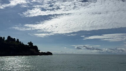 Wall Mural - beautiful sea and amazing sky clouds.