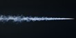 © Lui Shtein - Vapor trail against dark sky - atmospheric science and aerodynamics concept