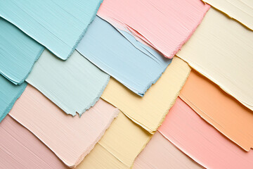 Poster - Soft pastel color gradients blending smoothly across the canvas