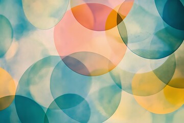 Poster - Overlapping translucent circles creating a dreamy layered effect