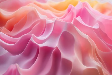 Poster - fluid waves of color blending into one another seamlessly
